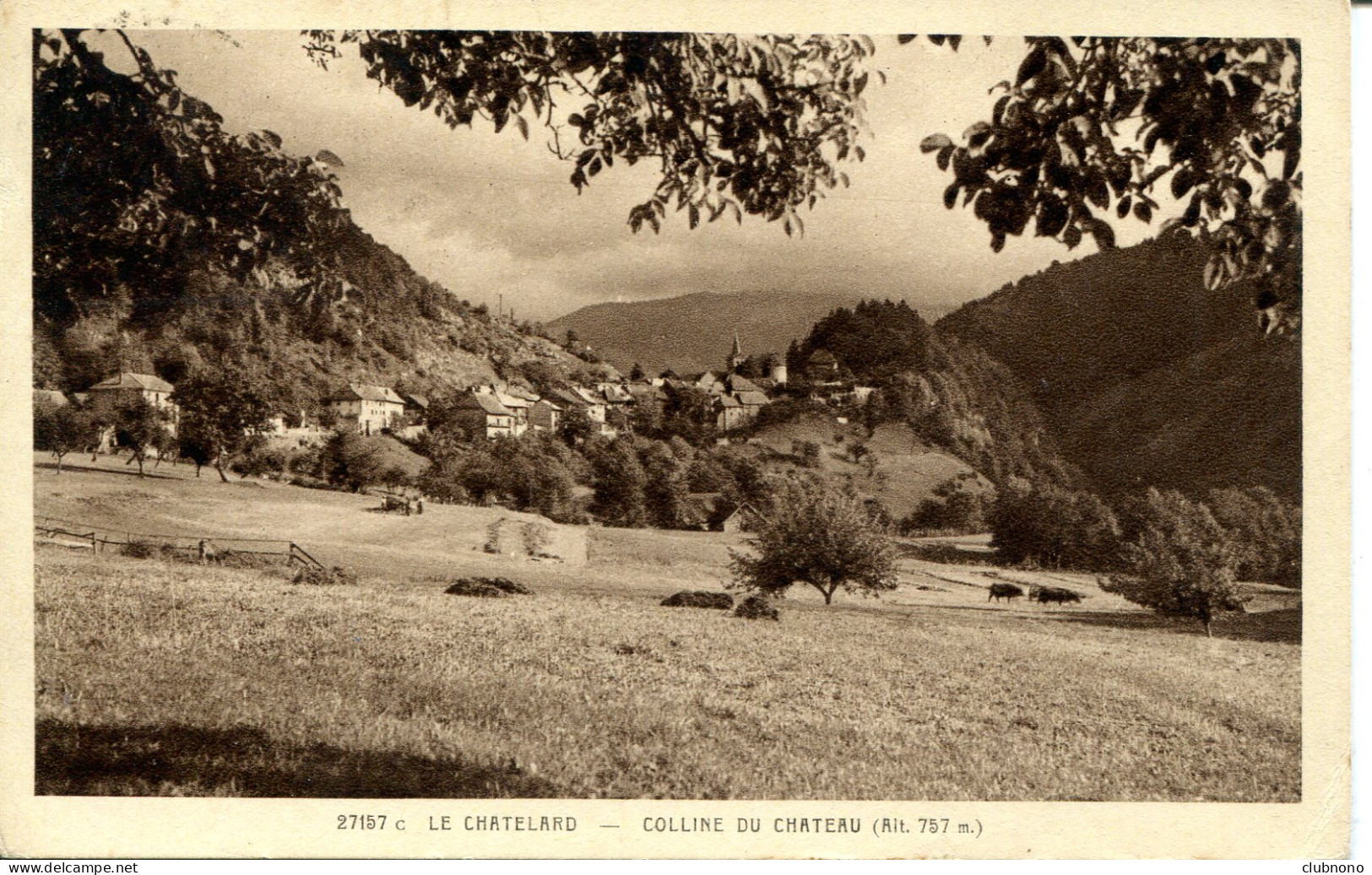 CPA - LE CHATELARD - COLLINE DU CHATEAU - Le Chatelard