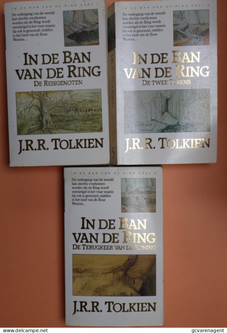 J.R.R. TOLKIEN - DEEL 1,2 & 3   IN GOEDE GEBRUIKTE STAAT  ZIE AFBEELDINGEN - Littérature