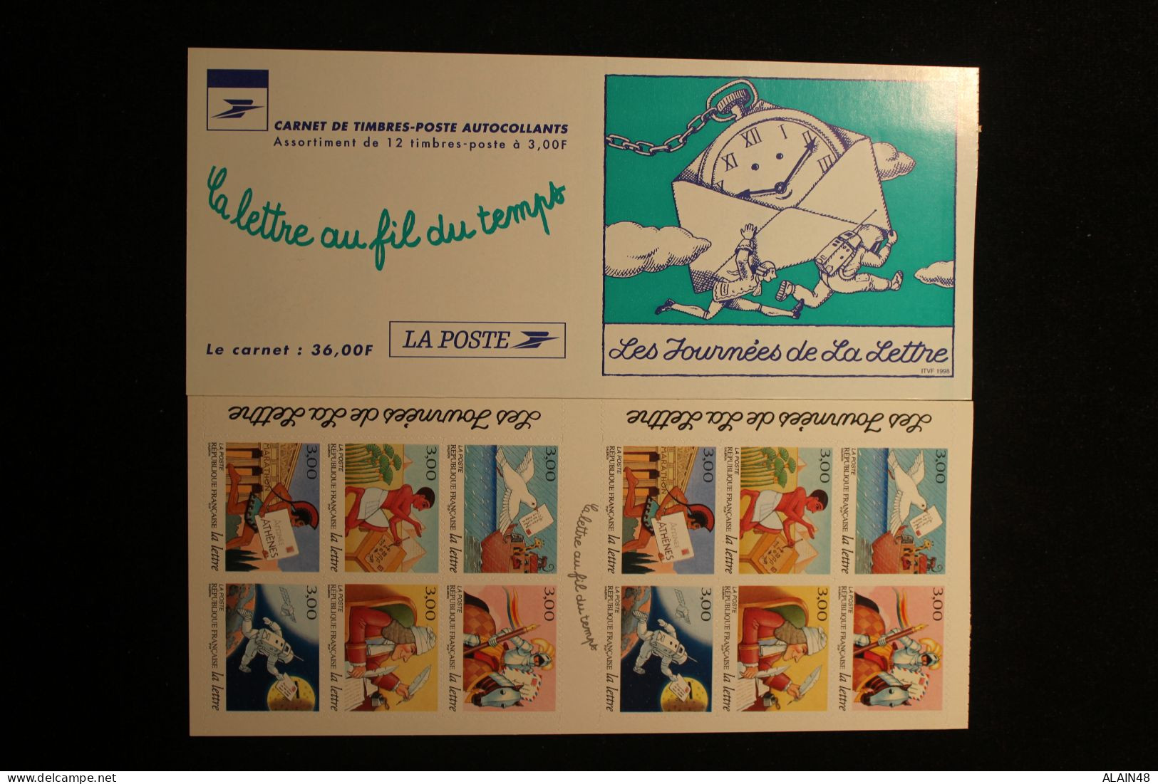 FRANCE 1998 CARNET BC3161A  LA LETTRE AU FIL DU TEMPS NEUFS** NON PLIES TB - Commemoratives