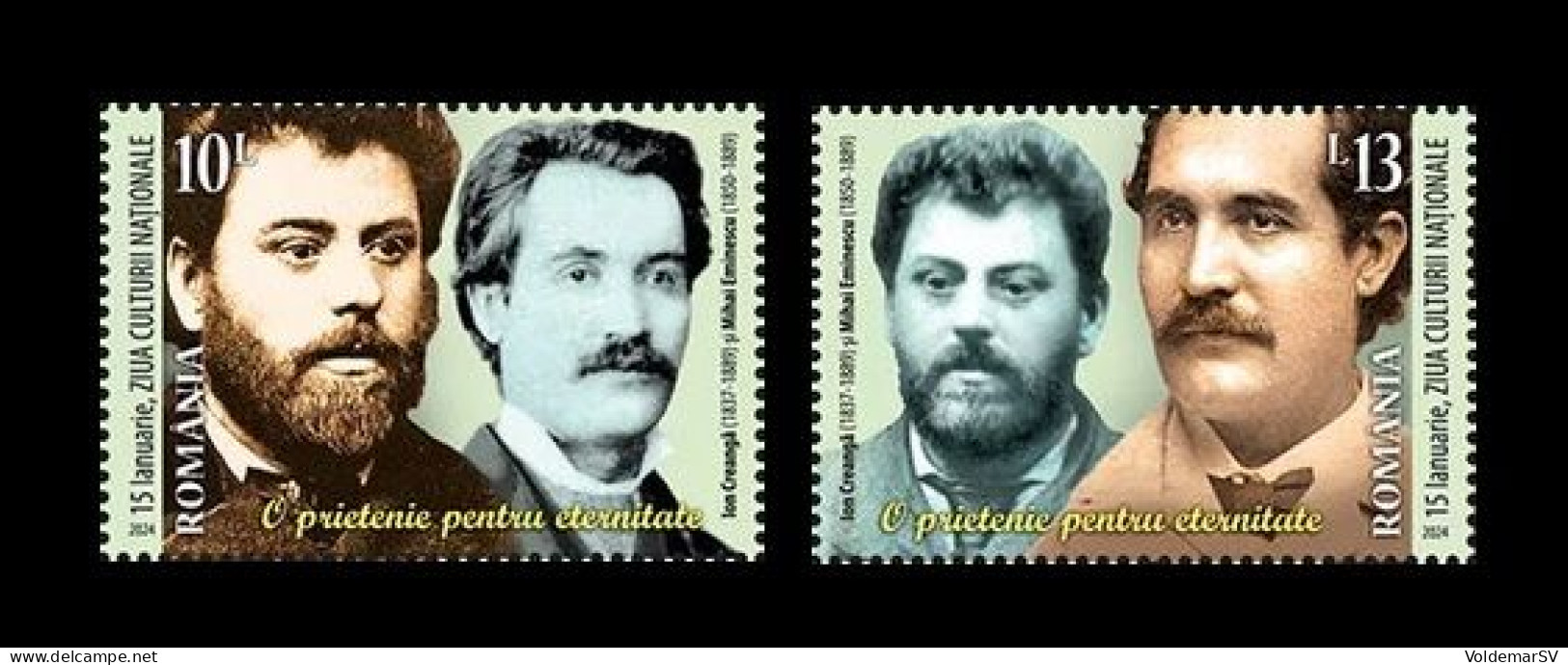 Romania 2024 Mih. 8296/97 National Culture Day. Poet Mihai Eminescu And Writer Ion Creanga MNH ** - Unused Stamps