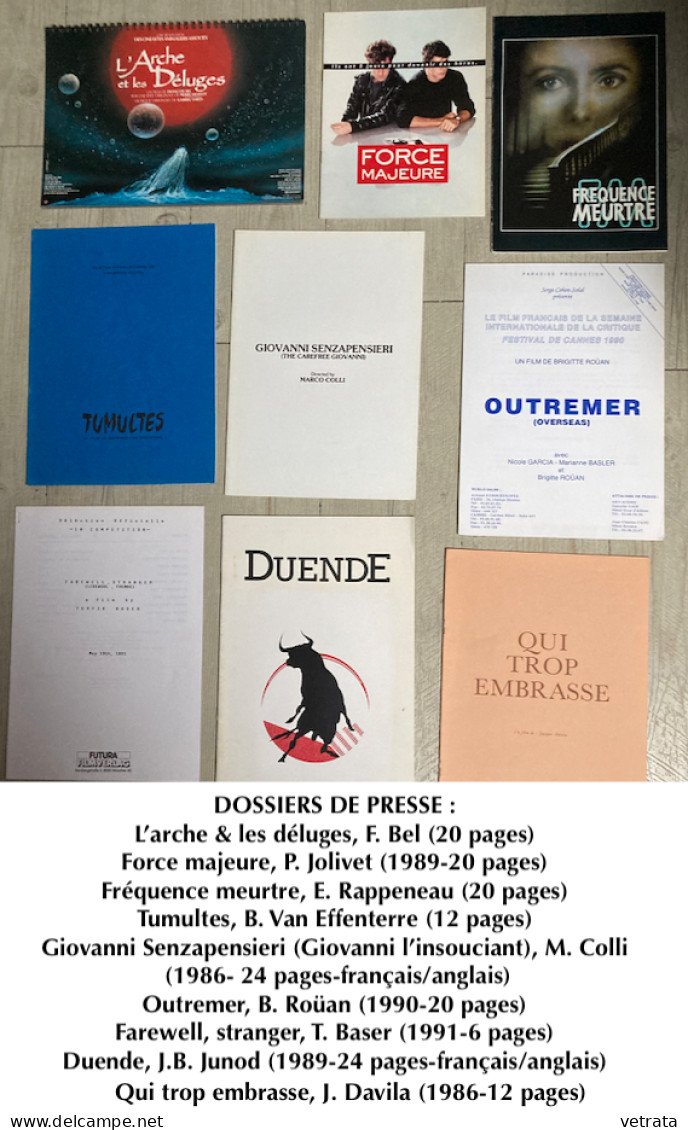 CINÉMA : 104 Objets (Livres-Revues-Magazines-Plaquettes-Cartes-Affiches-Signets-Dossiers De Presse) = 5 Livres/20 Revues - Sonstige & Ohne Zuordnung