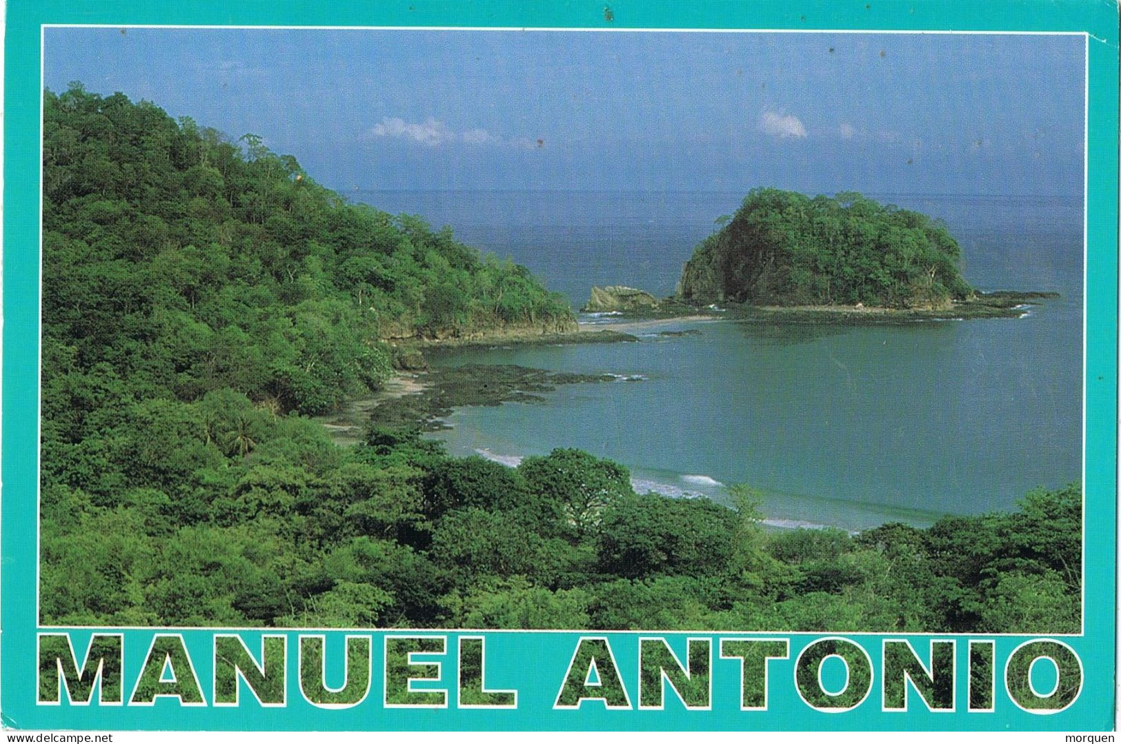 54530. Postal Aerea SIQUIRRES (Costa Rica) 1998. Parque Nacional MANUEL ANTONIO - Costa Rica