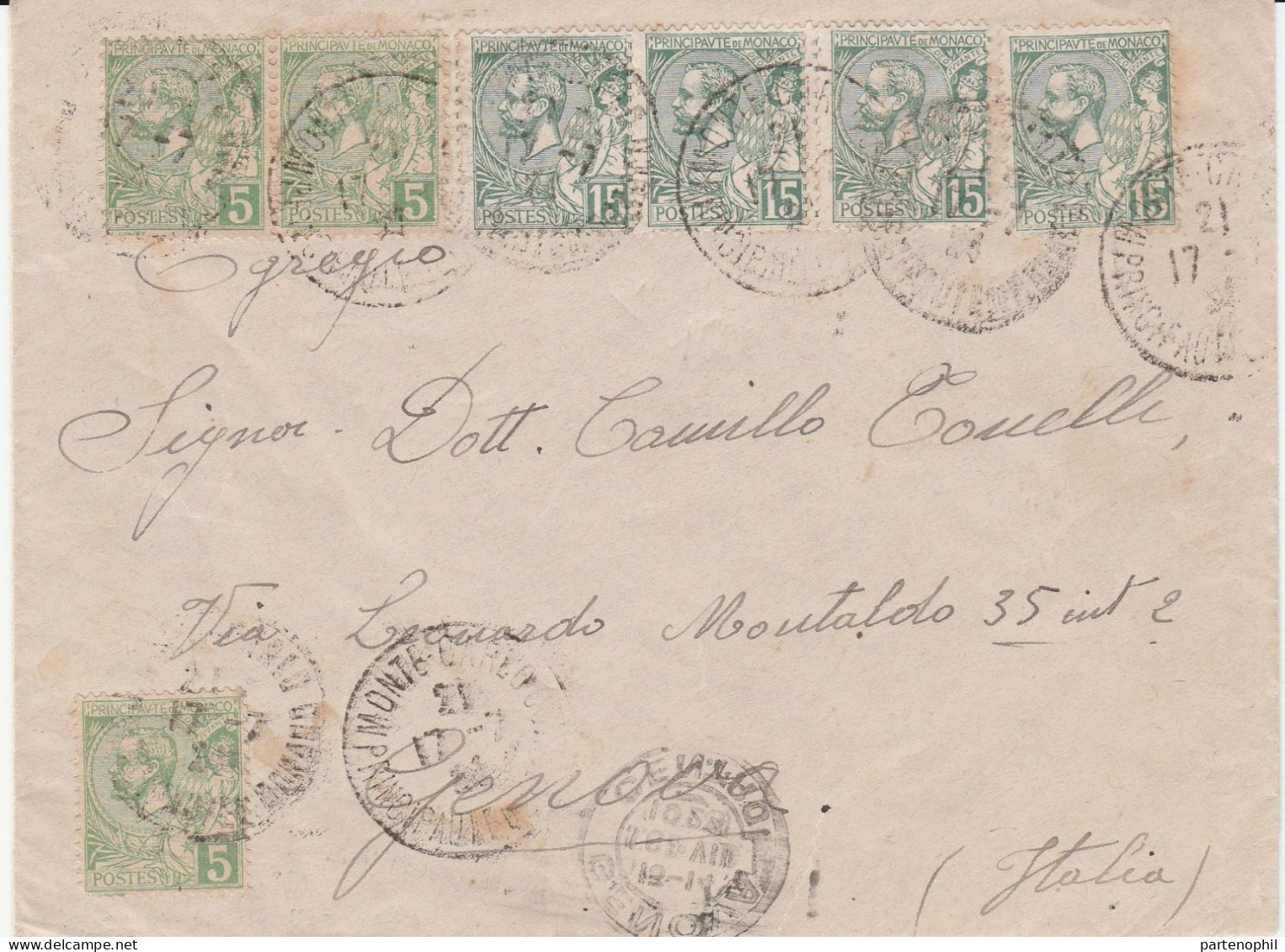 Monaco 1924 - Postal History  Postgeschichte - Storia Postale - Histoire Postale - Brieven En Documenten