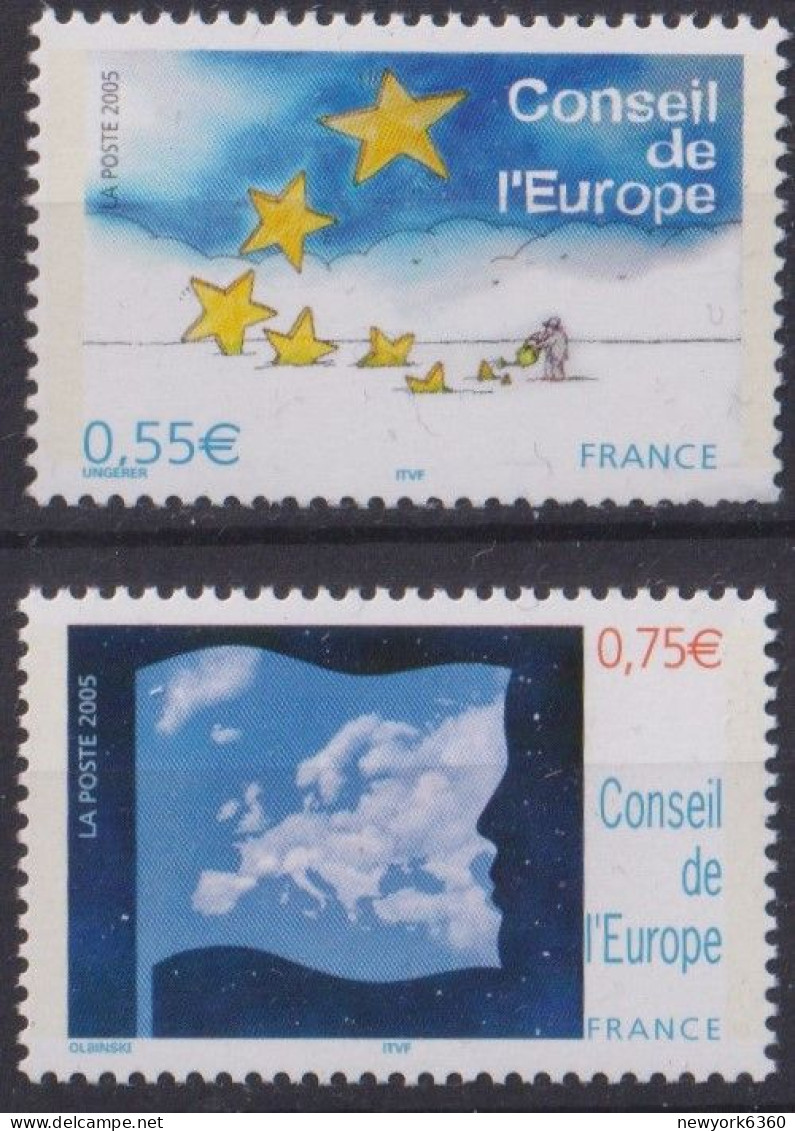 2005 FRANCE SERVICE N** 130 131 MNH - Ungebraucht