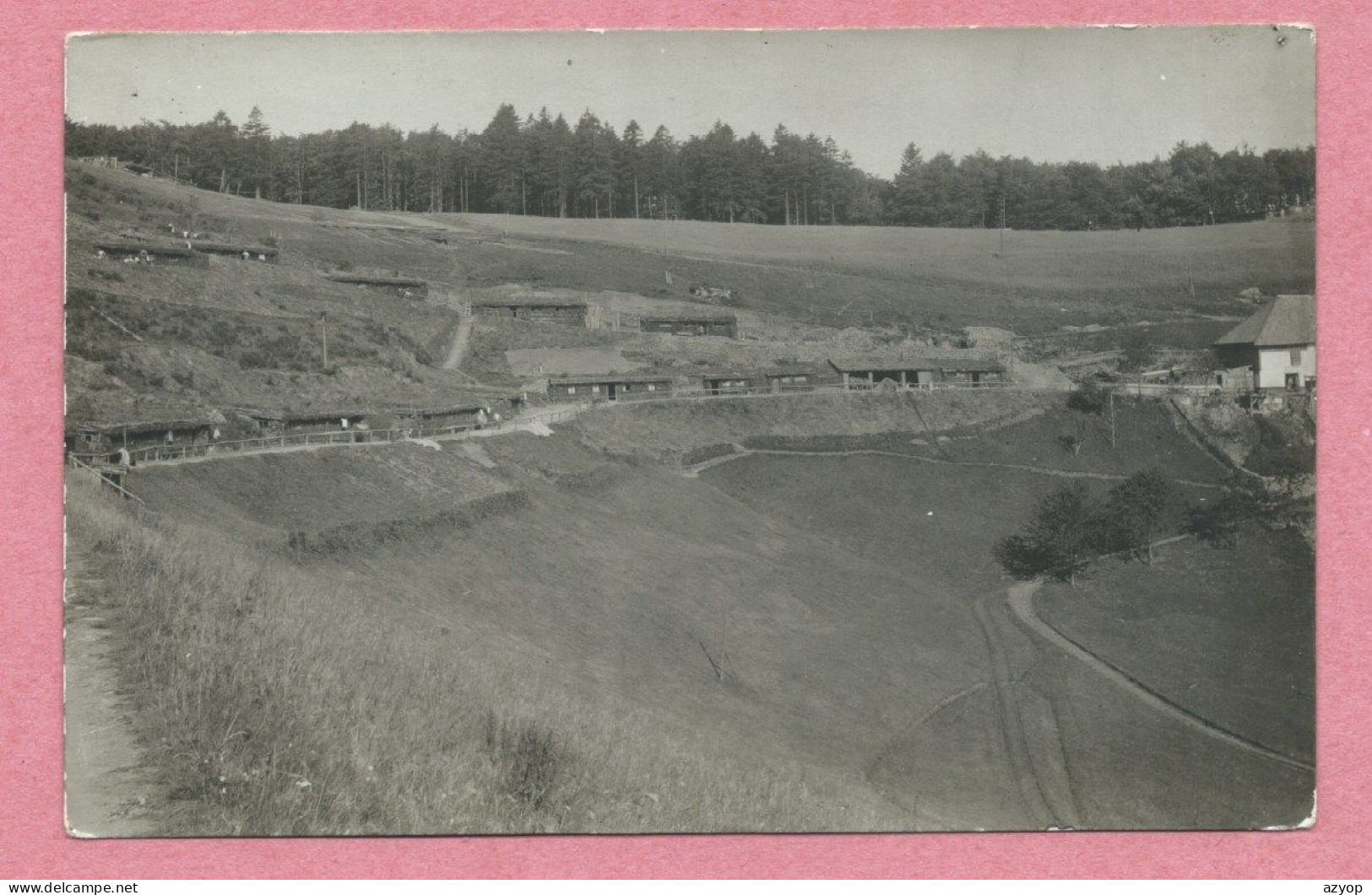 68 - Environs MARKIRCH - Ste MARIE Aux MINES - Carte Photo - CHAUME DE LUSSE - Positions Allemandes - Guerre 14/18 - Sainte-Marie-aux-Mines