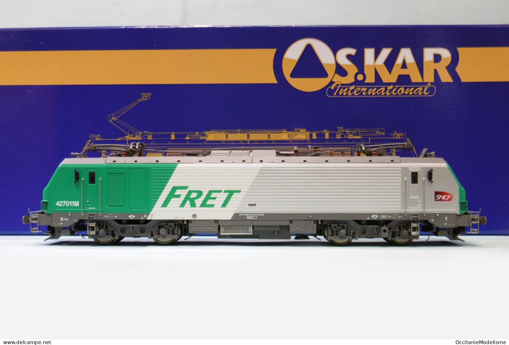 Oskar - Locomotive Electrique BB 427011 FRET SNCF Réf. OS2704 Neuf NBO HO 1/87 - Loks