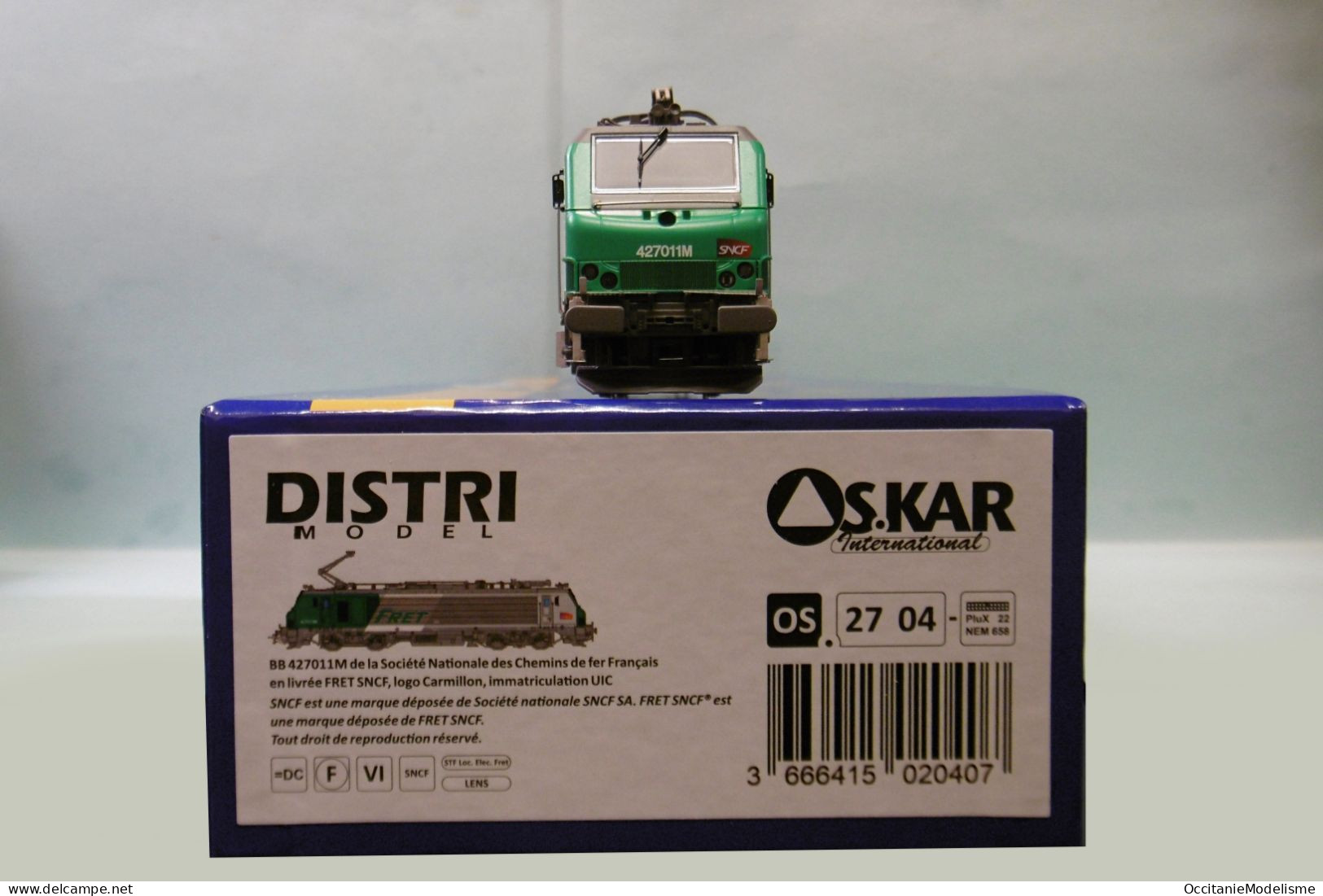 Oskar - Locomotive Electrique BB 427011 FRET SNCF réf. OS2704 Neuf NBO HO 1/87