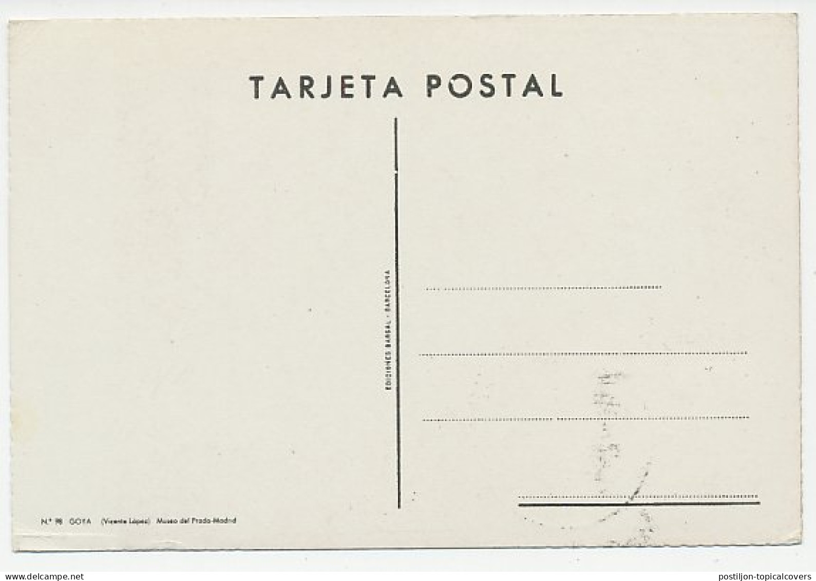 Maximum Card Spain 1958 Francisco De Goya - Vicente Lopez - Painter - Other & Unclassified