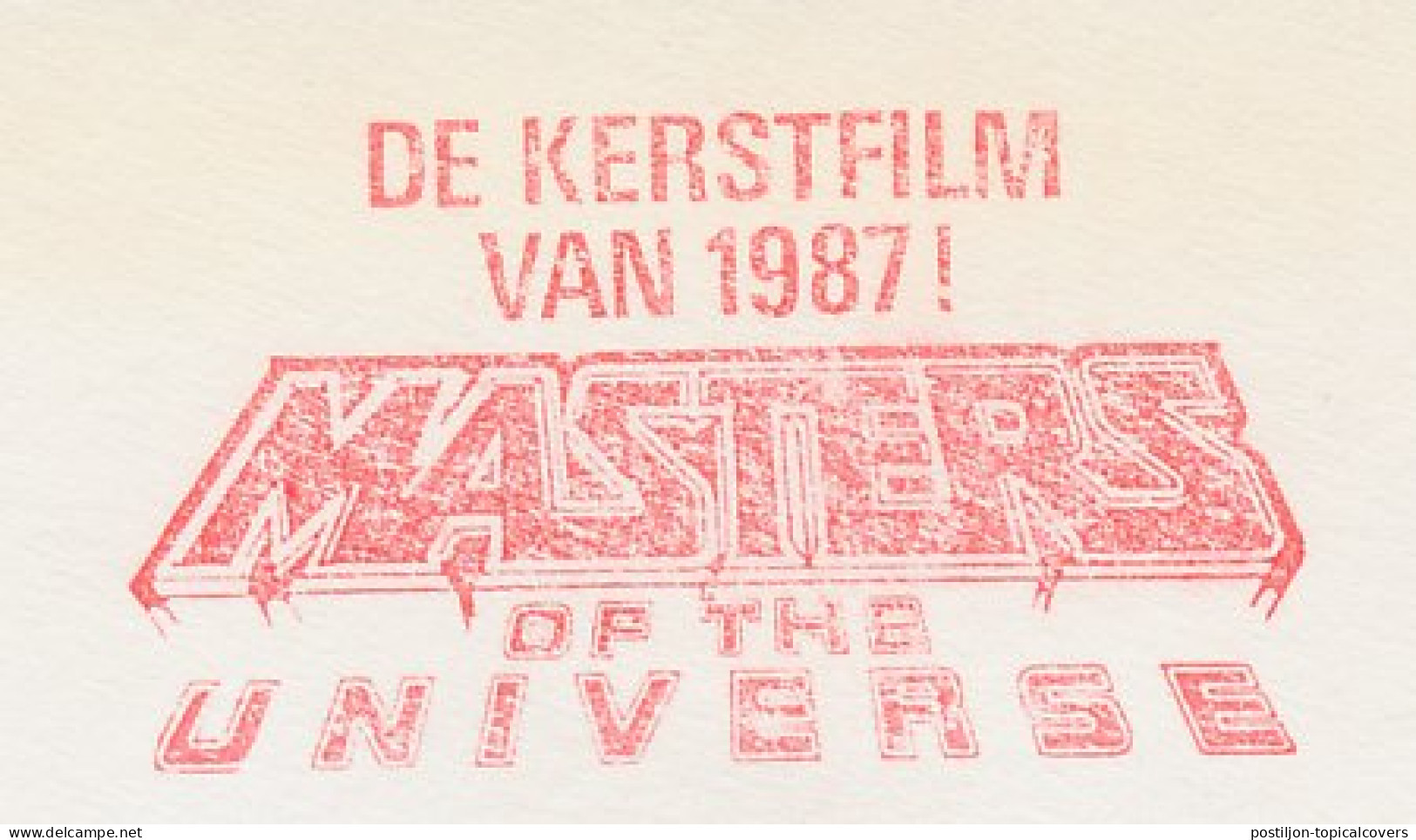 Meter Cover Netherlands 1987 Masters Of The Universe - Movie - Film