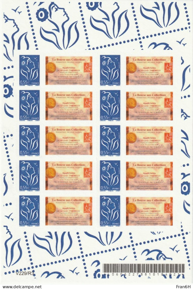 YT N° F3802D  Feuille - Neufs ** - MNH - Autoadhesif - Autocollant - Personnalisé - Neufs