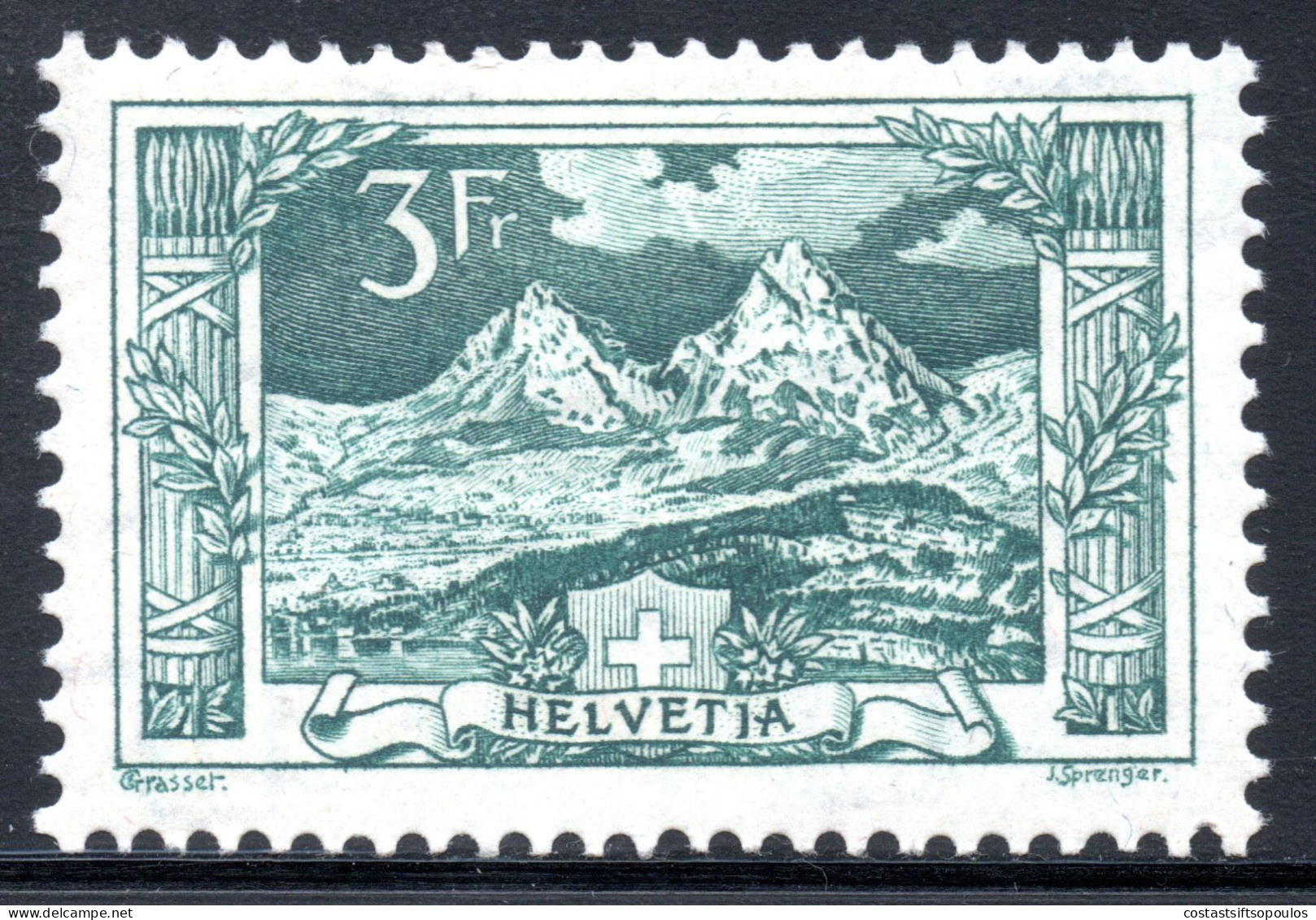 2787.  SWITZERLAND 1914 THE MYTHEN # 181 MH - Nuovi