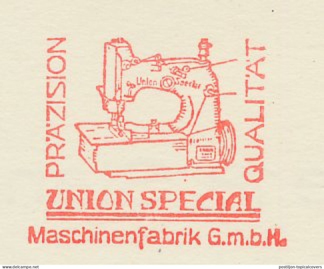 Meter Card Deutsches Reich / Germany 1939 Sewing Machine - Union - National Fair - Kostüme