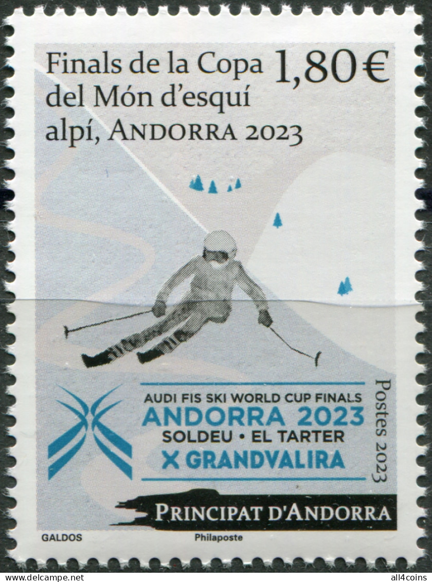 Andorra [Fr.] 2023. Final Of Alpine Ski World Cup, Andorra (MNH OG) Stamp - Nuovi