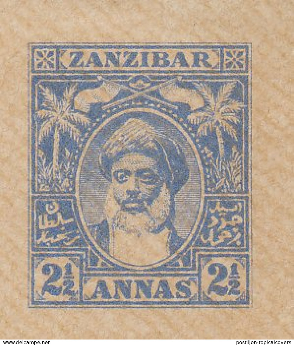 Specimen - Postal Stationery Zanzibar Palm Tree - Trees