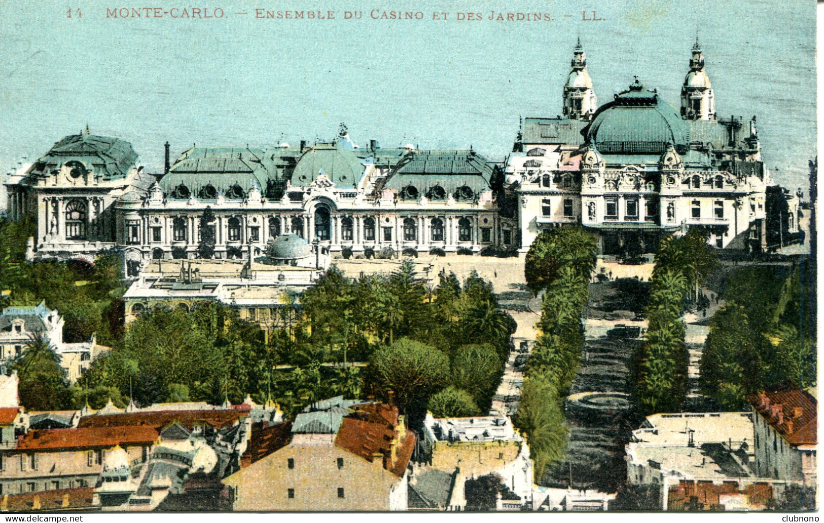 CPA -  MONTE-CARLO - ENSEMBLE DU CASINO ET DES JARDINS - Monte-Carlo