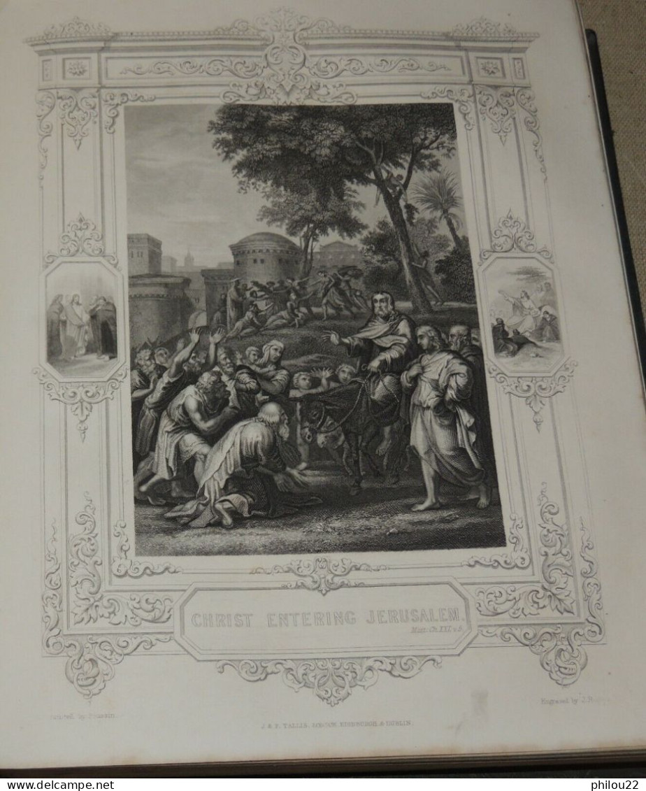 THE LIFE OF CHRIST / J. FLEETWOOD VERS 1850 - 50 belles gravures hors texte