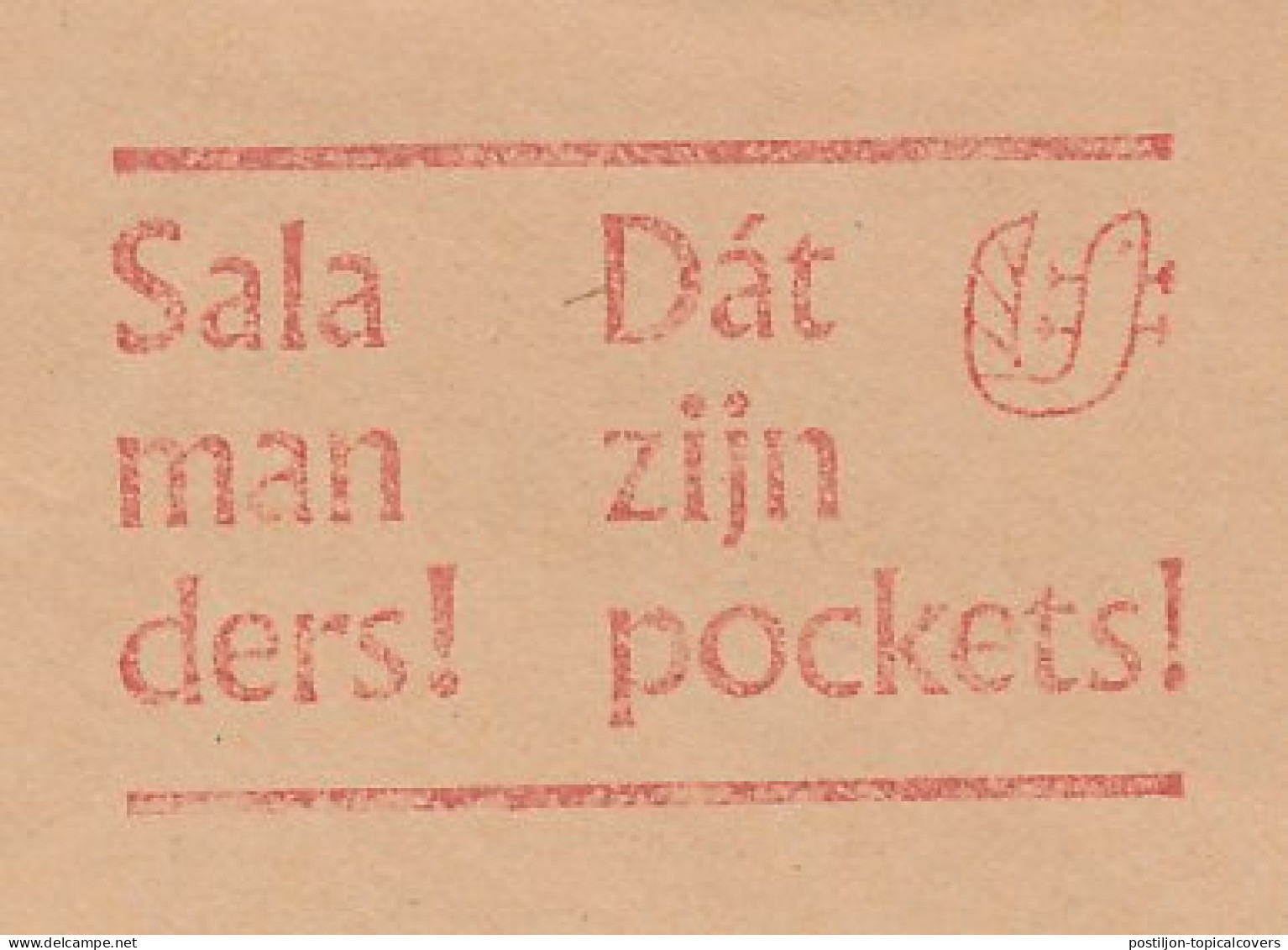 Meter Cover Netherlands 1967 Salamander - Pockets - Books - Autres & Non Classés