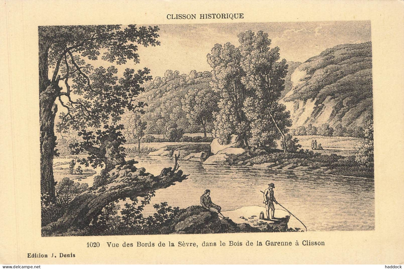 CLISSON HISTORIQUE : VUE DES BORDS DE LA SEVRE, DANS LE BOIS DE LA GARENNE A CLISSON - Clisson