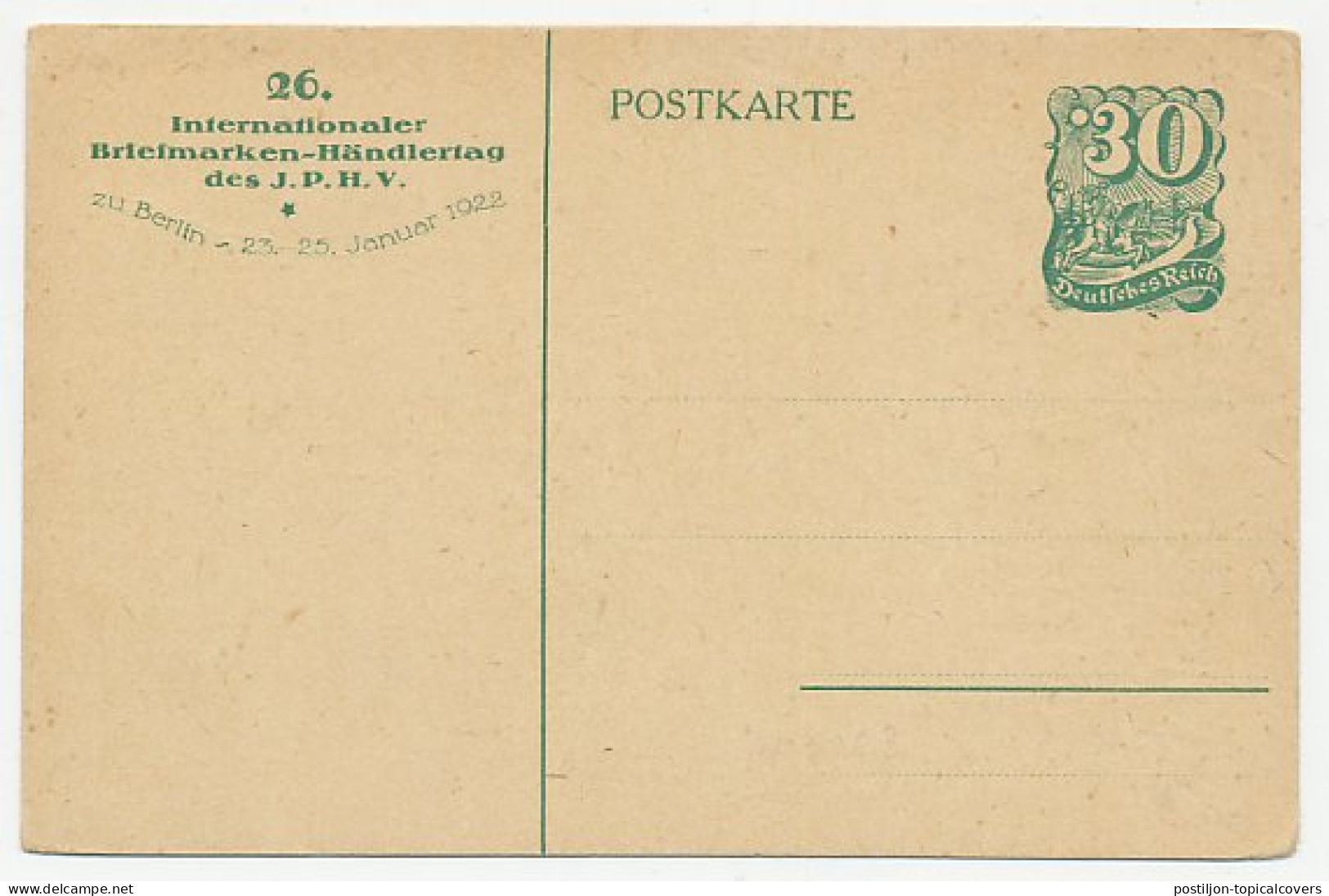 Postal Stationery Germany 1922 Stamp - Cape Of Good Hope -New Foundland - Dealers Day - Other & Unclassified
