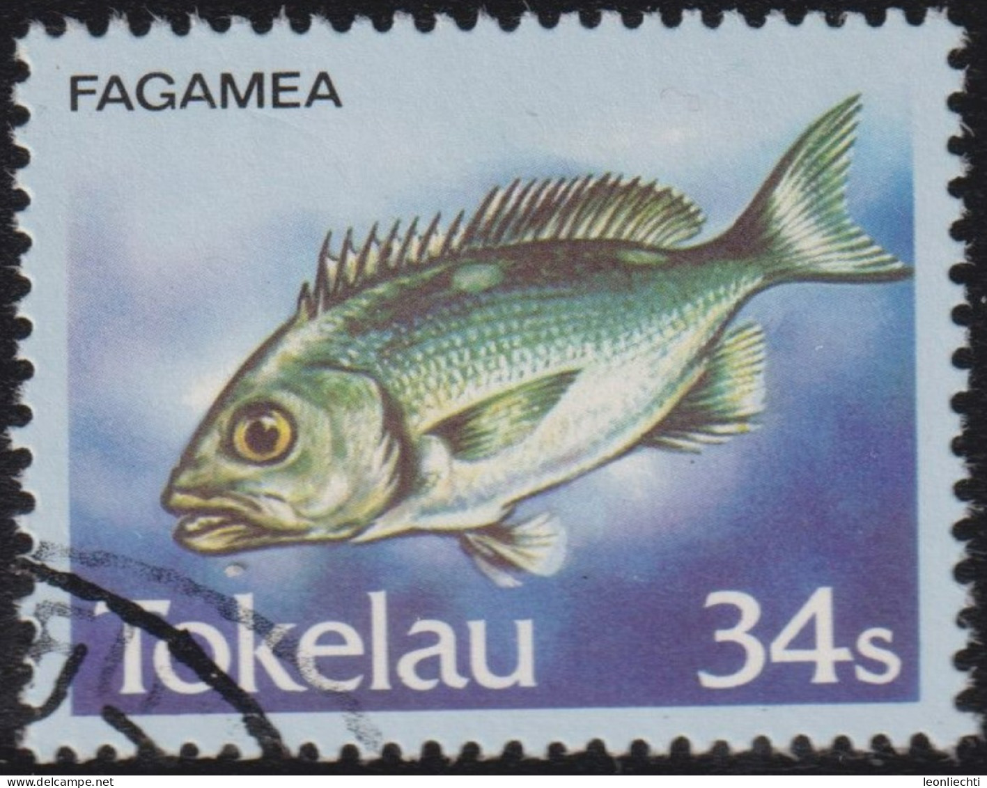 1984 Tokelau ° Mi:TK 106, Sn:TK 109, Yt:TK 113, Sg:TK 113, Fagamea - Two-spot Red Snapper (Lutjanus Bohar), Fisch - Tokelau