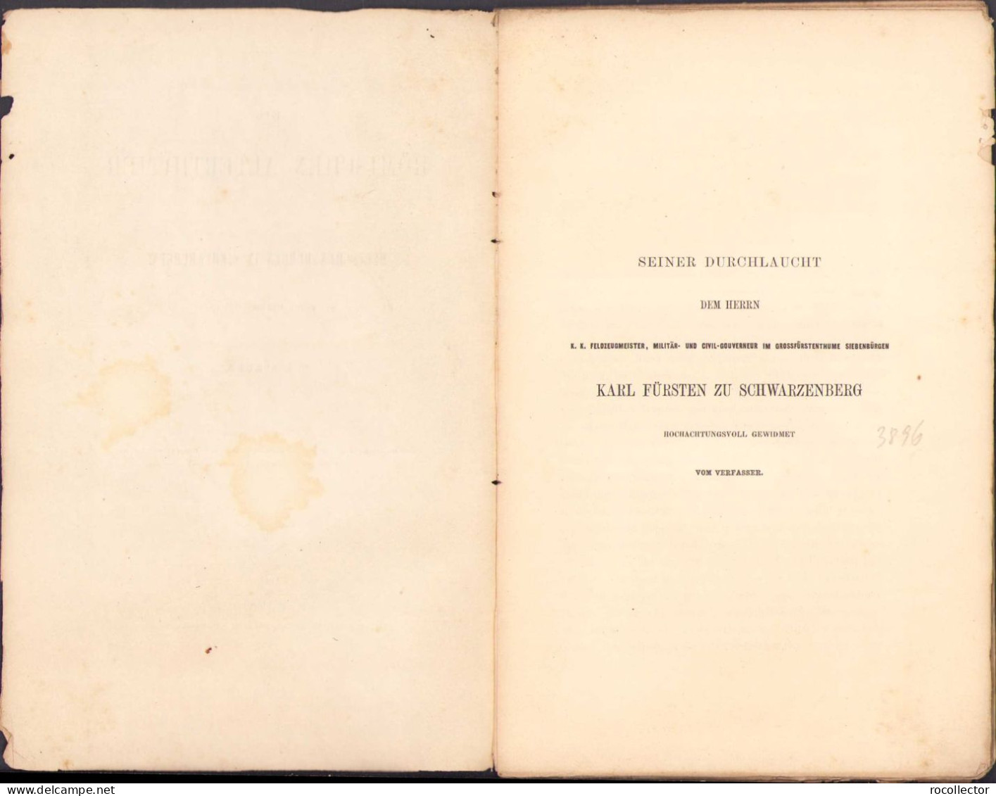 Die Römischen Alterthümer Und Deutschen Burgen In Siebenbürgen Von M. J. Ackner 1857 Wien 85SP - Oude Boeken