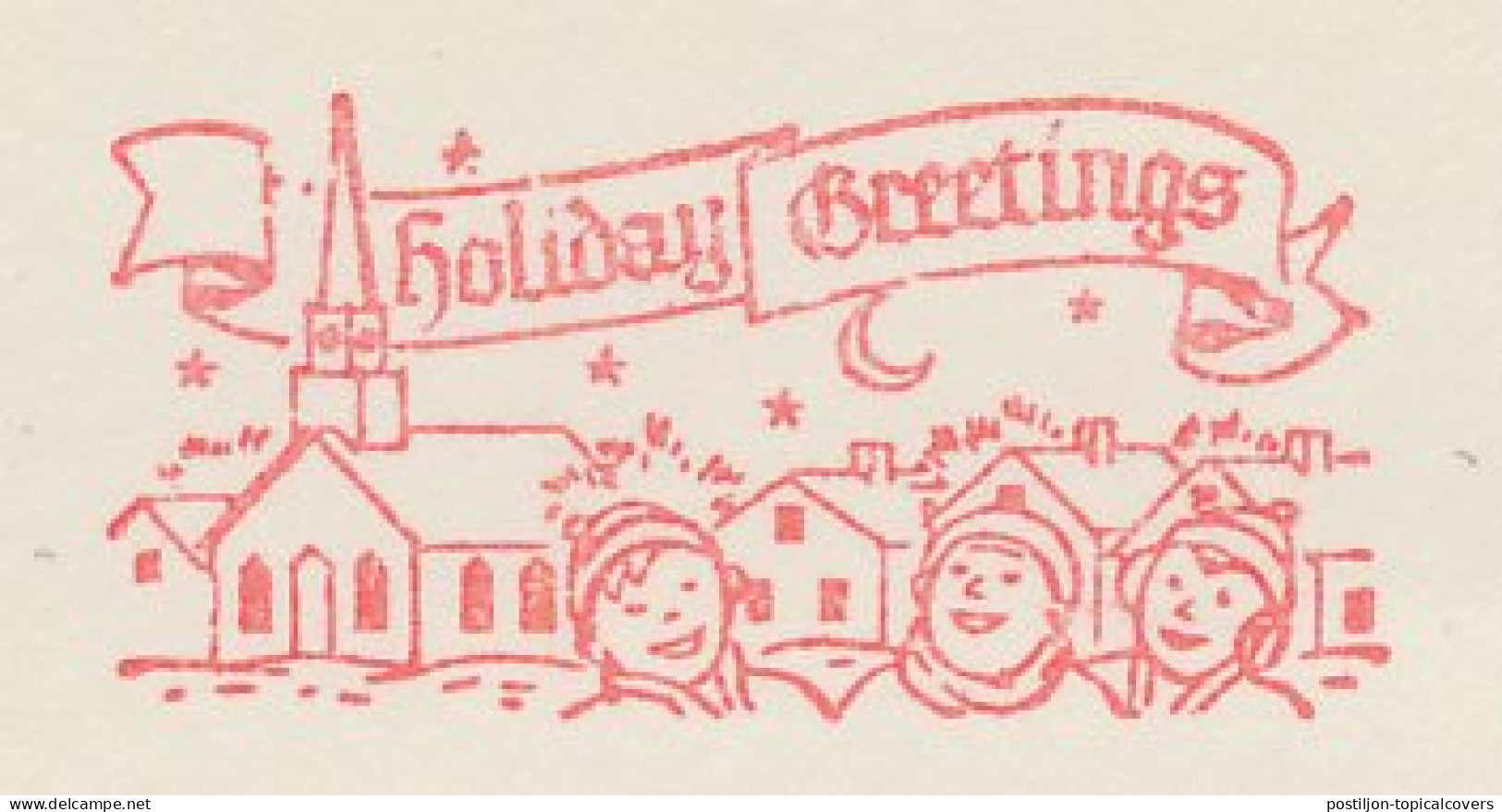 Meter Cut USA 1958 Holiday Greetings - Altri & Non Classificati