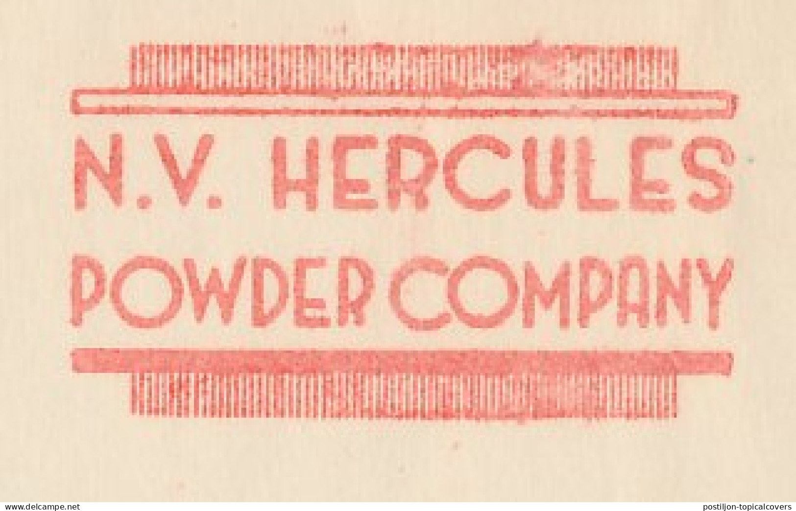 Meter Cover Netherlands 1936 Hercules  - Mythology
