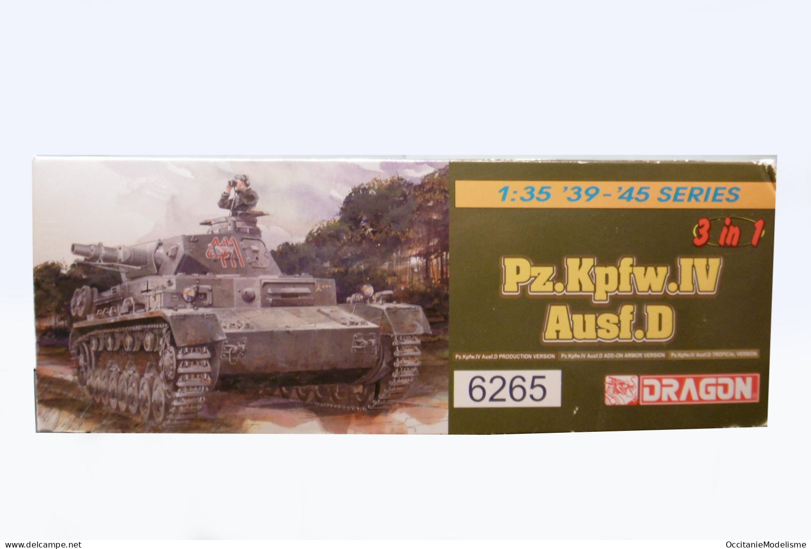 Dragon - CHAR Pz.Kpfw.IV Ausf.D Tank Maquette Kit Plastique Réf. 6265 Neuf 1/35 - Military Vehicles