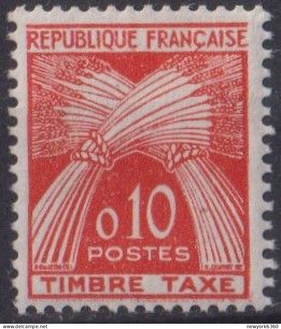 1960 FRANCE TAXE N** 91 MNH - 1960-.... Nuevos