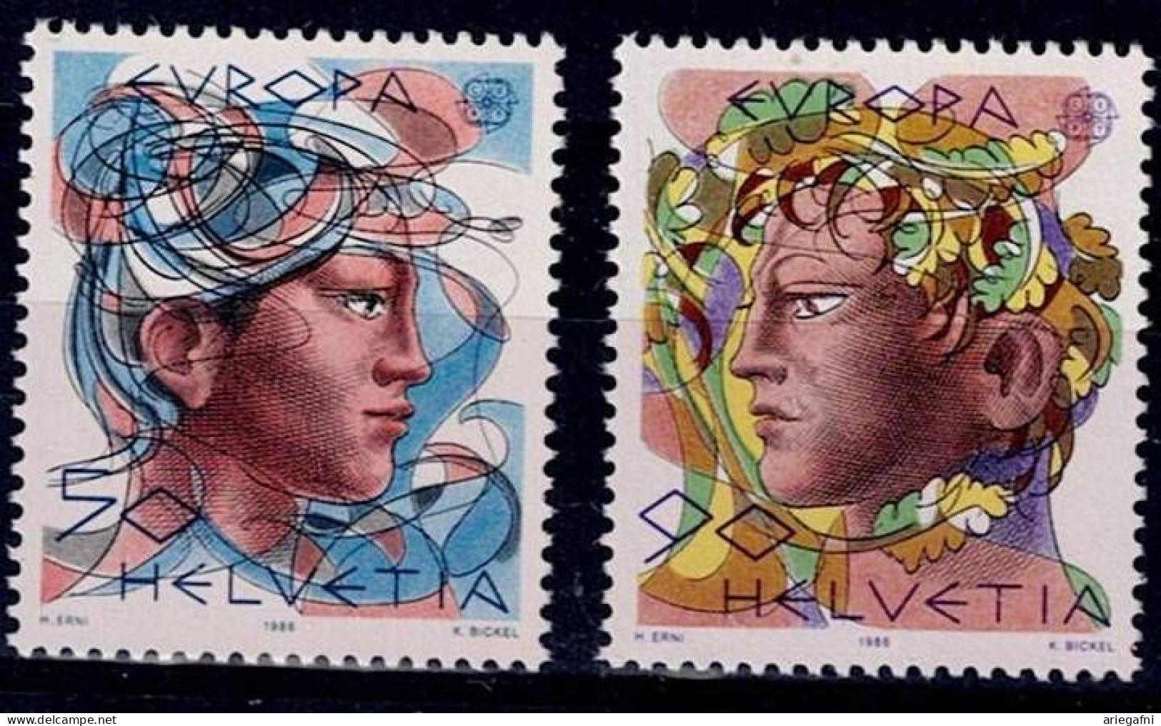 SWITZERLAND 1986 EUROPA CEPT NATURE AND ENVIRONMENTAL PROTECTION MI No 1315-6 MNH VF!! - Ongebruikt