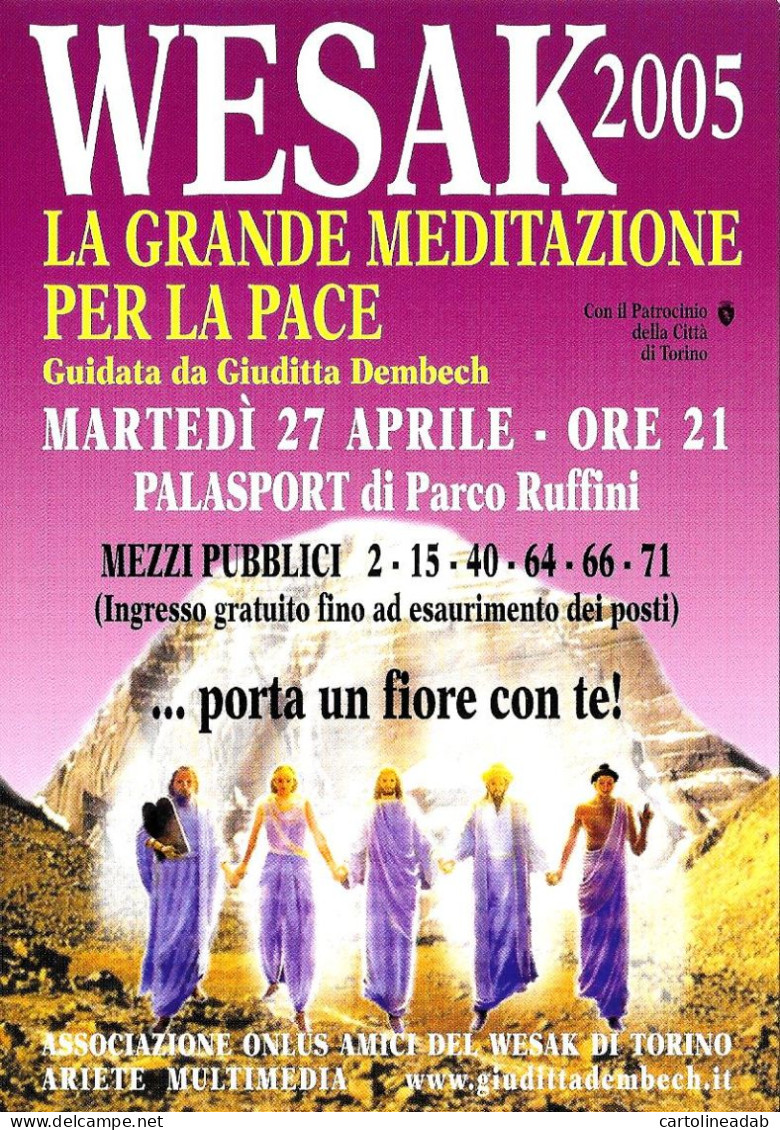 [MD9119] CPM - SERIE DI 4 CARTOLINE - WESSAK LA GRANDE MEDITAZIONE PER LA PACE - PERFETTE - Non Viaggiate - Exhibitions