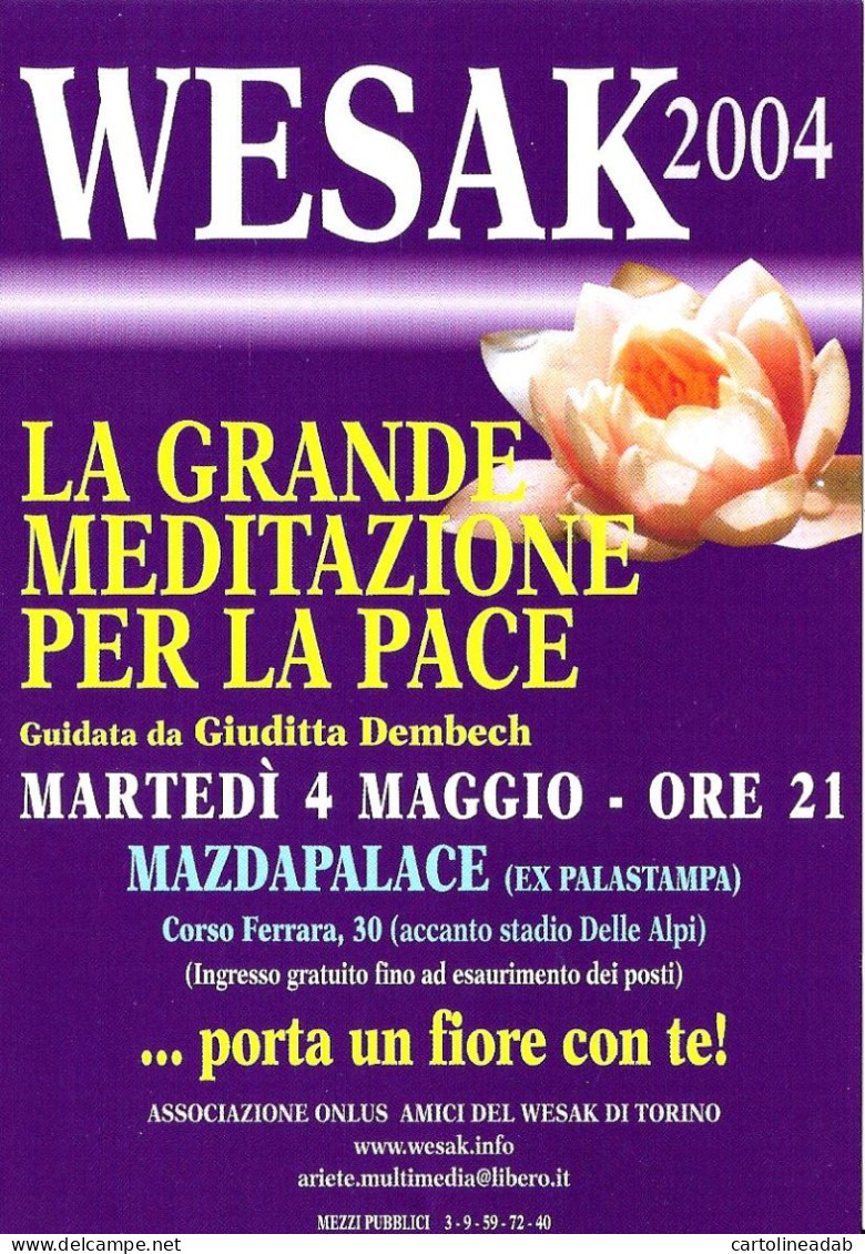 [MD9119] CPM - SERIE DI 4 CARTOLINE - WESSAK LA GRANDE MEDITAZIONE PER LA PACE - PERFETTE - Non Viaggiate - Tentoonstellingen