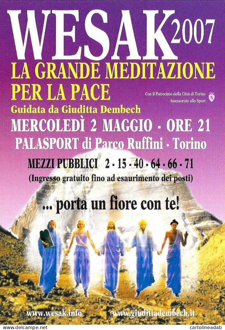 [MD9119] CPM - SERIE DI 4 CARTOLINE - WESSAK LA GRANDE MEDITAZIONE PER LA PACE - PERFETTE - Non Viaggiate - Exposiciones