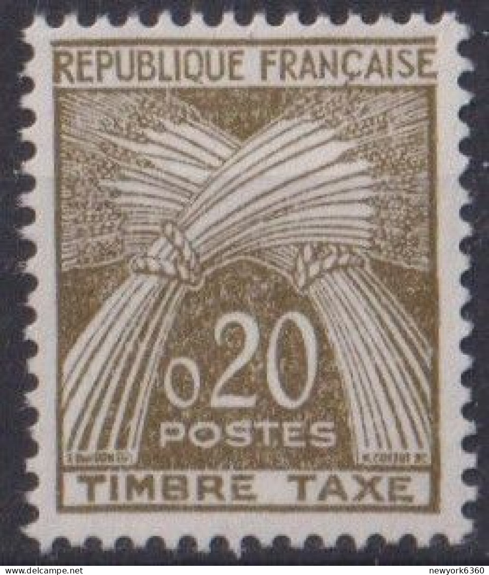 1960 FRANCE TAXE N** 92 MNH - 1960-.... Neufs