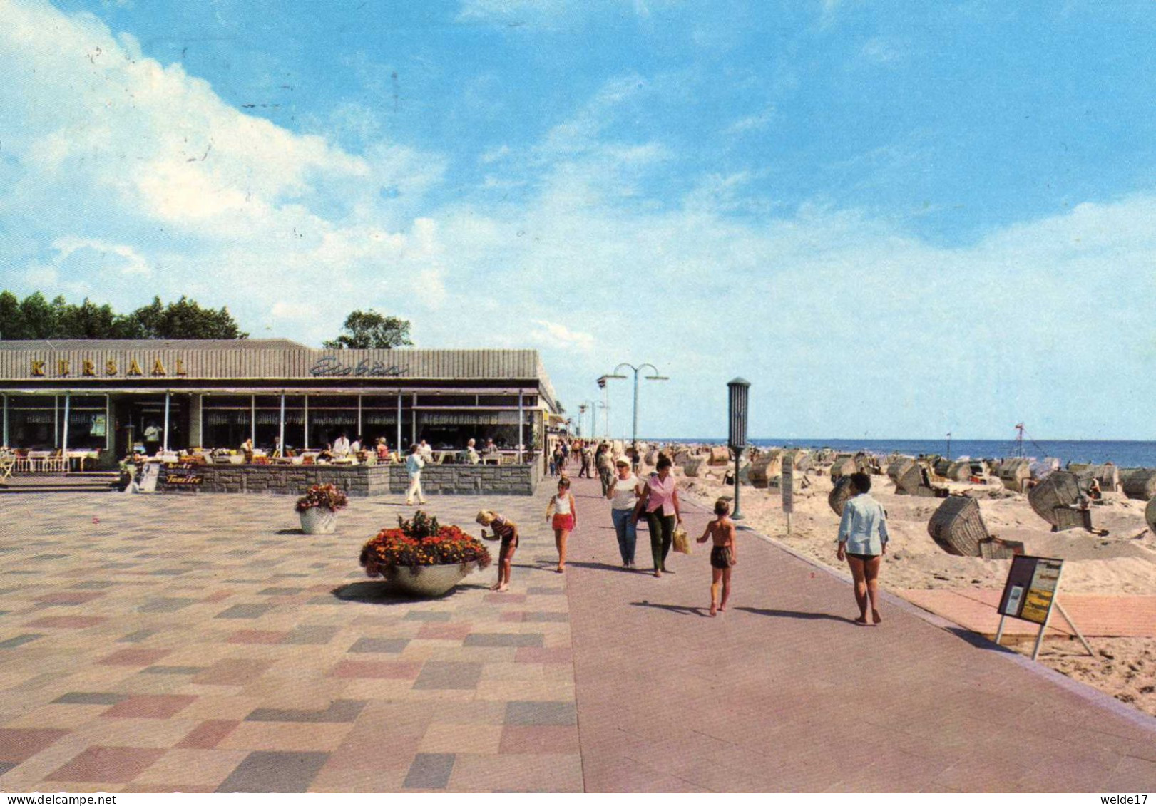 05687 - Ostseeheilbad GRÖMITZ - Blick Auf Die Strandpromenade Mit Kursaal Und Eisbar - Groemitz