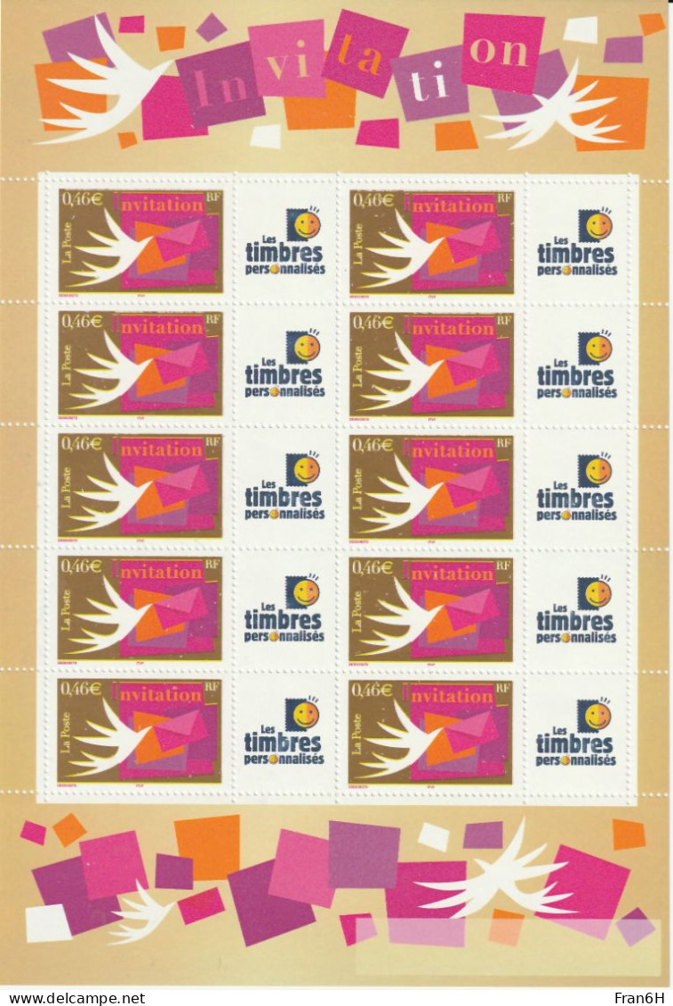 YT N° F3479A  Feuille - Neufs ** - MNH - Personnalisé - Neufs