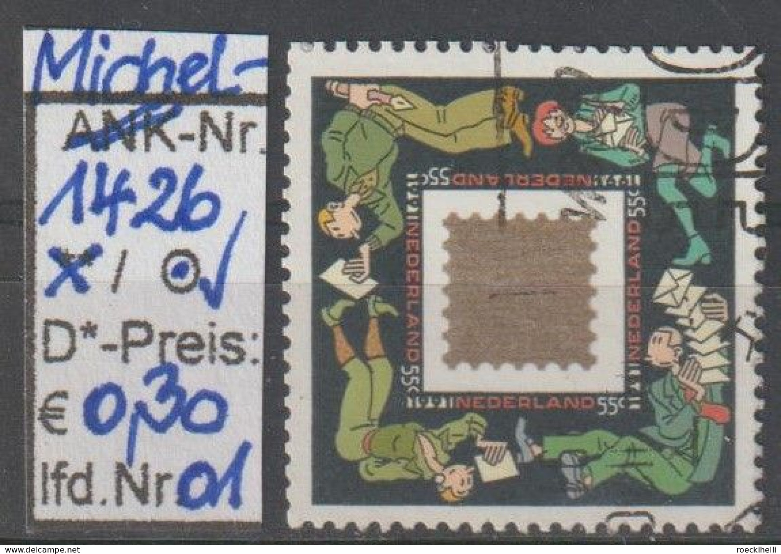 1991 - NIEDERLANDE - SM "Dez.marke - Post Verbindet..." 55 C Mehrf. - O  Gestempelt - S.Scan (1426o 01-03 Nl) - Oblitérés