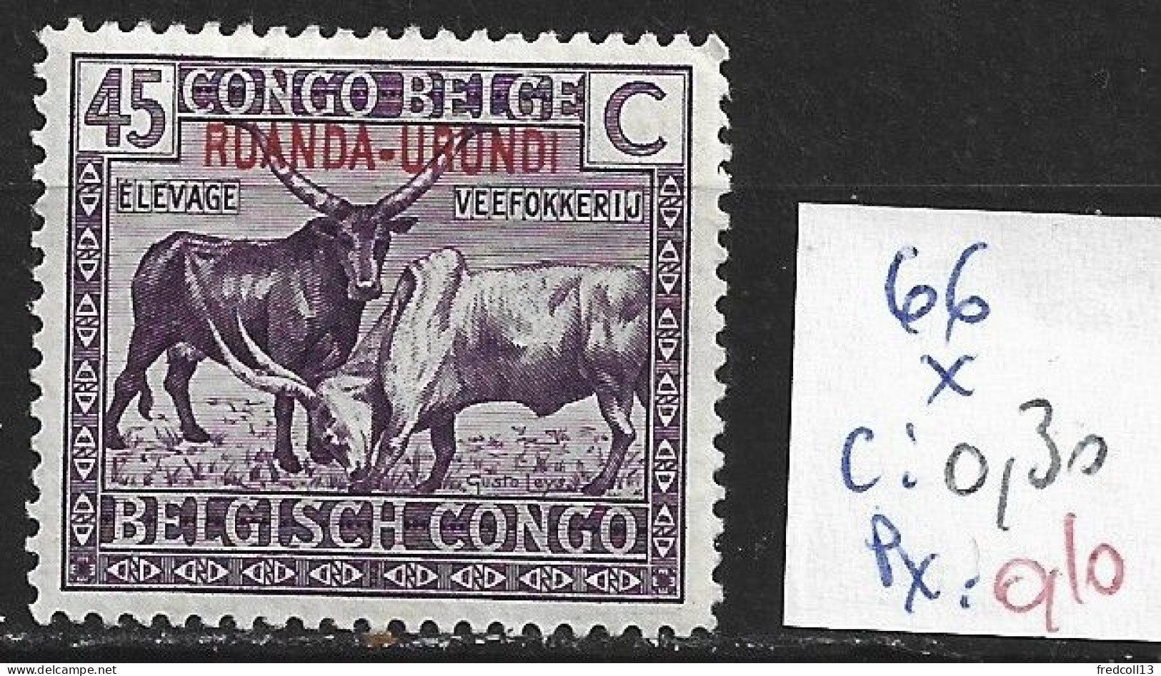 RUANDA-URUNDI 66 * Côte 0.30 € - Unused Stamps