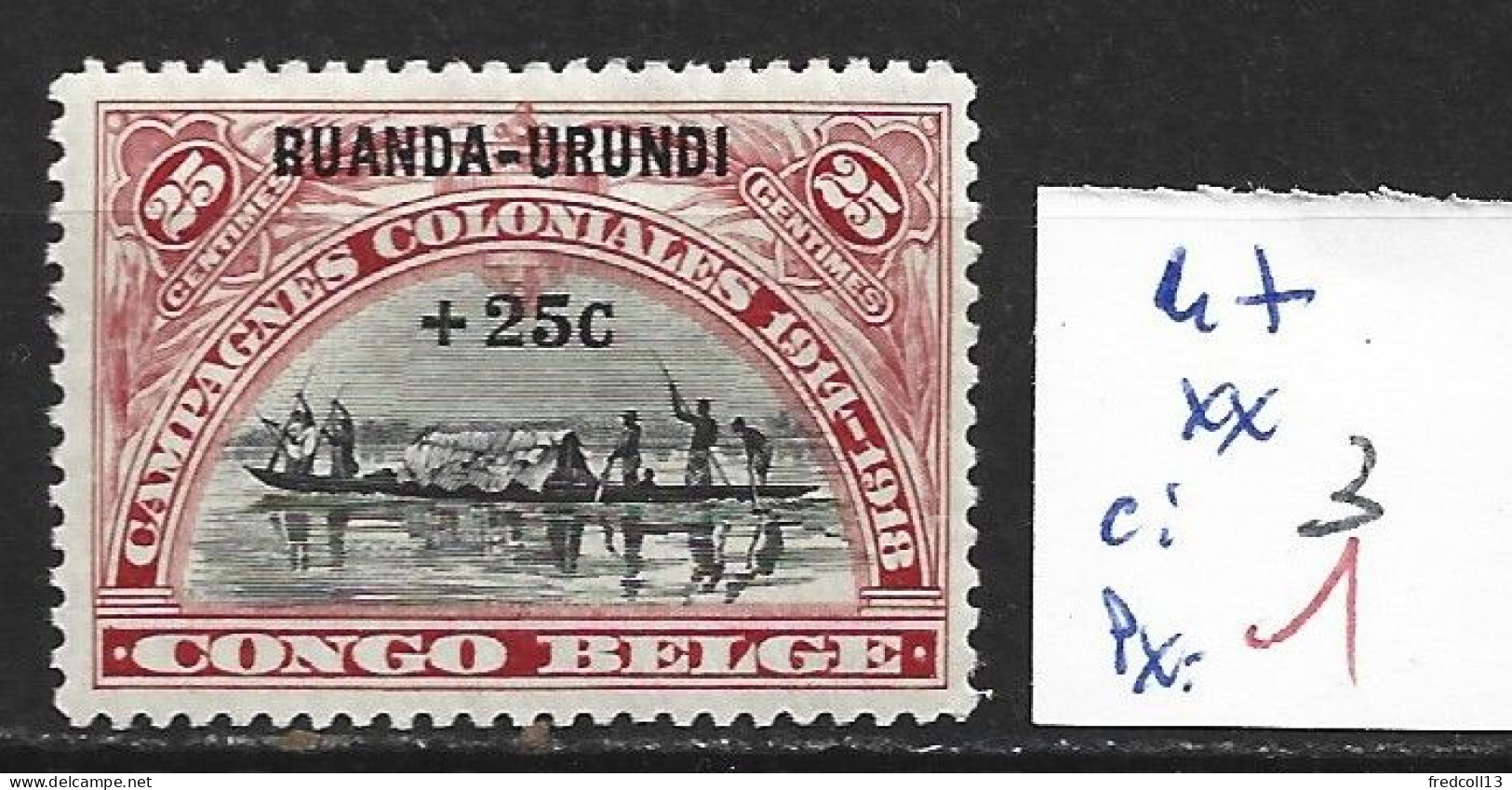 RUANDA-URUNDI 47 ** Côte 3 € - Unused Stamps