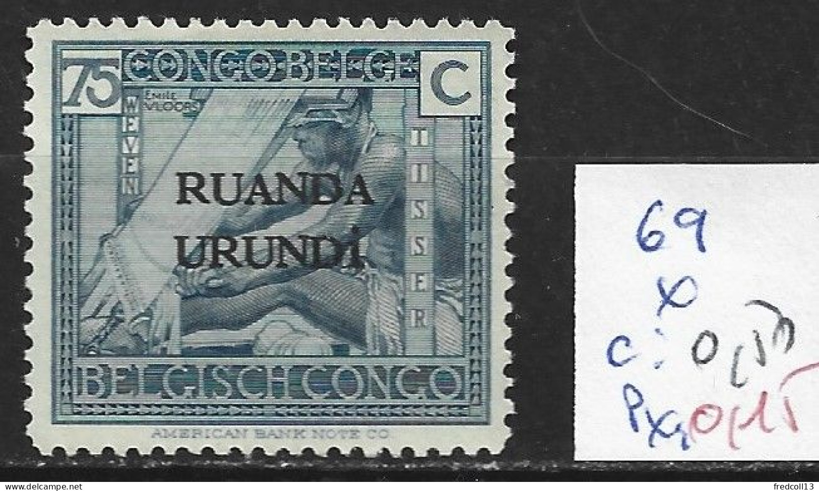 RUANDA-URUNDI 69 * Côte 0.50 € - Nuevos