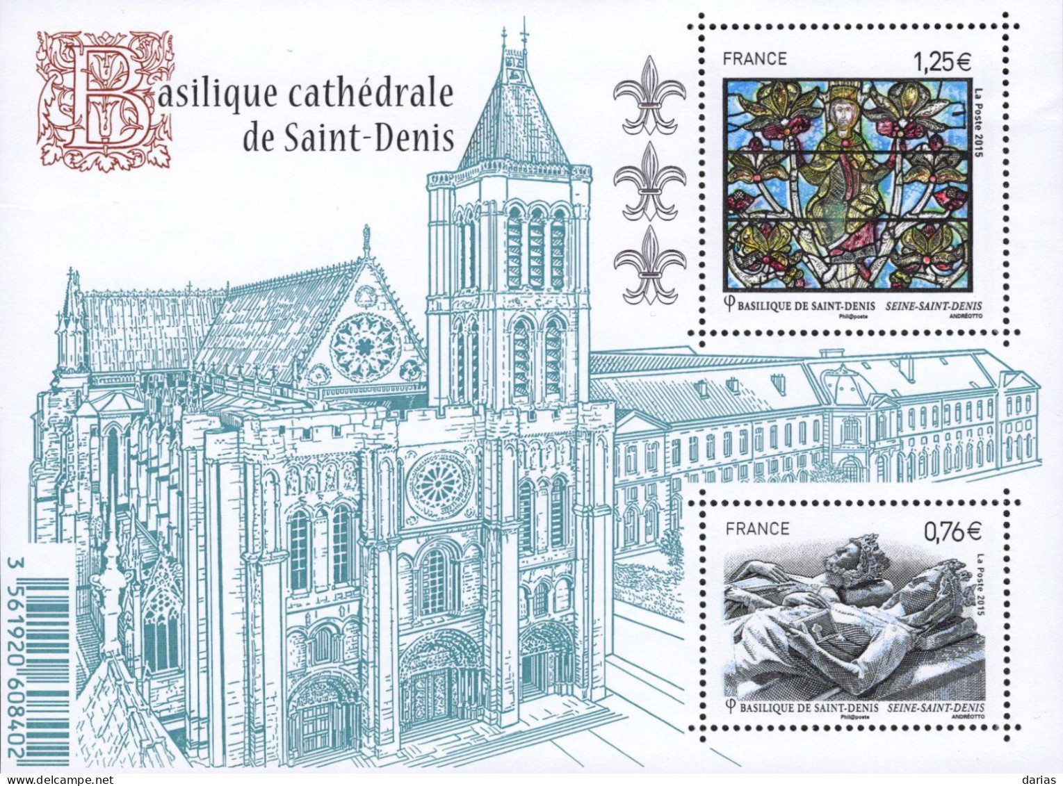 Le Feuillet F4930 "Basilique Cathédrale De Saint-Denis" Luxe Bas Prix, A SAISIR. - Neufs