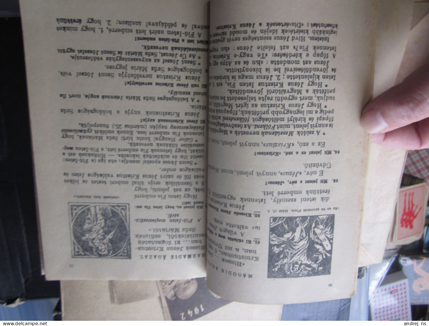 Romai Katolikus Kis Katekizmus Budapest 1941 132 Pages - Old Books