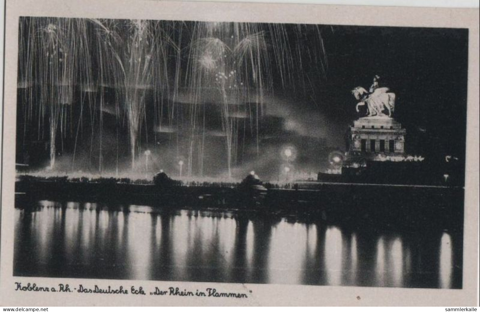 70360 - Koblenz - Deutsches Eck, Rhein In Flammen - Ca. 1940 - Koblenz