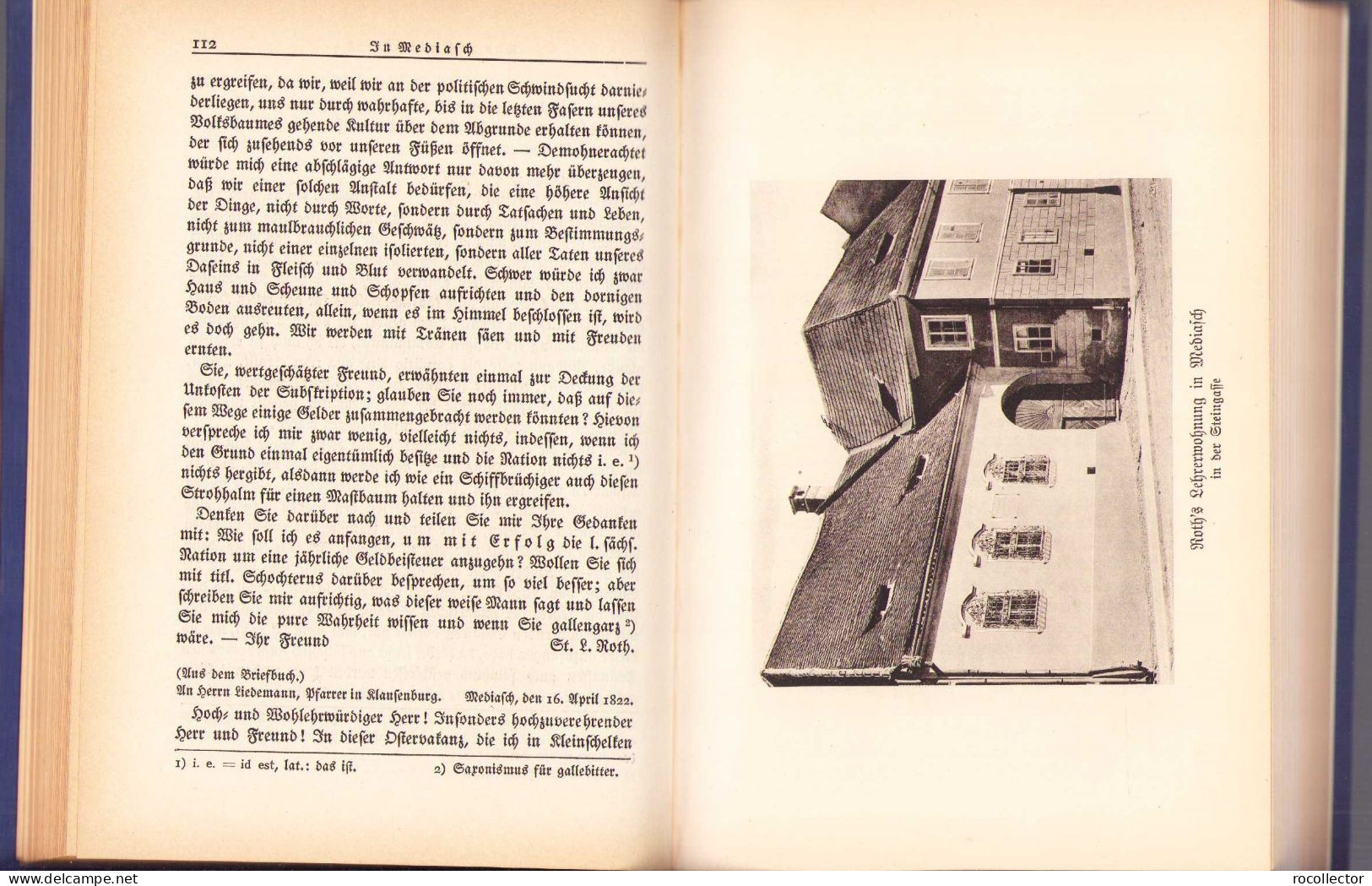 Stephan Ludwig Roth. Die Mediascher Zeit (1821-1836). 3. Band: Der Kampf, 1930, Hermannstadt 154SP