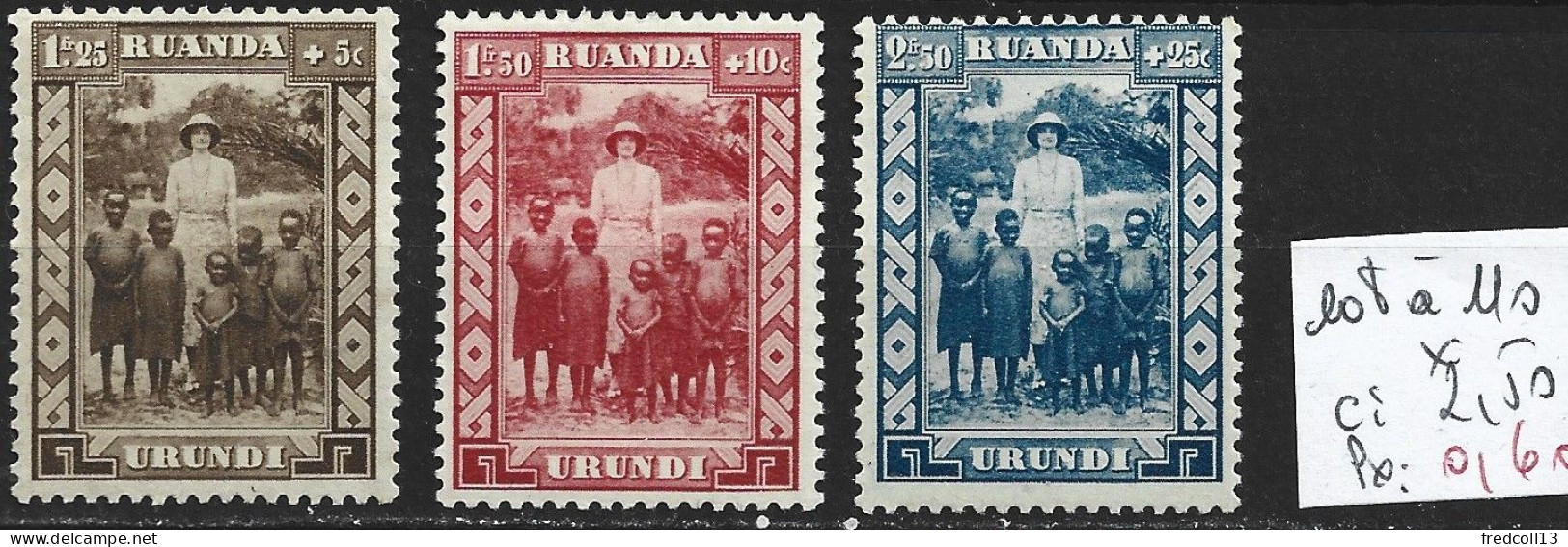 RUANDA-URUNDI 108 à 110 * Côte 2.50 € - Ongebruikt