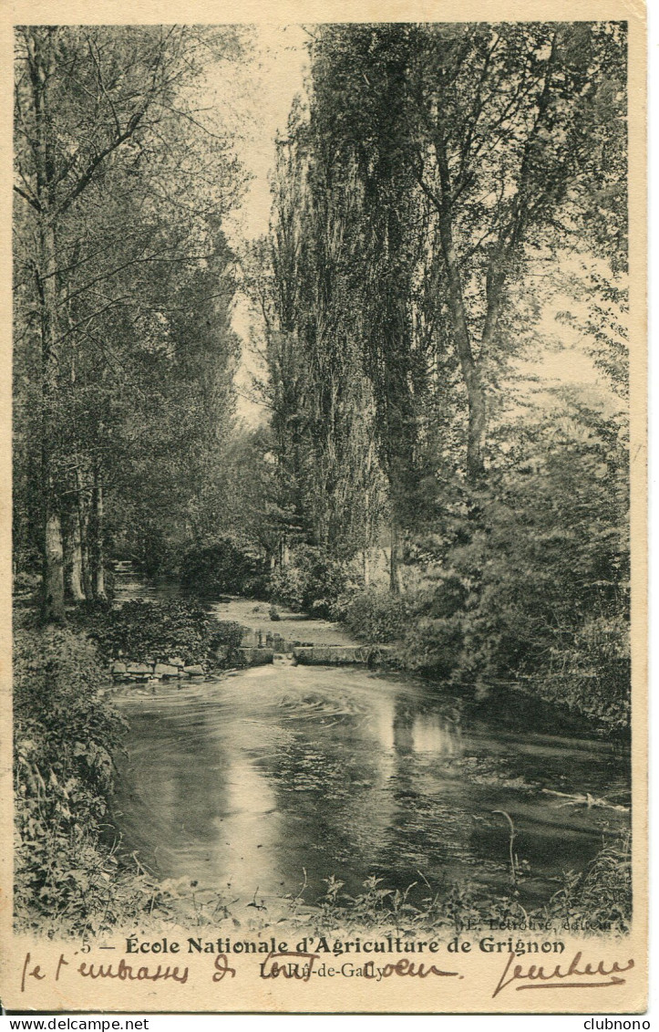 CPA -  GRIGNON - ECOLE NAT. D'AGRICULTURE - LE RU DE GALLY - Grignon