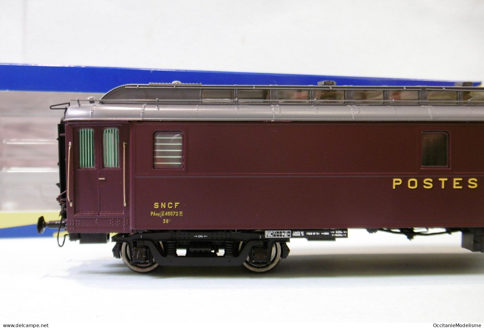 REE - AMBULANT POSTALE OCEM 16m PAZ Postes PTT SNCF ép. IIIB Réf. VB-248 Neuf NBO HO 1/87 - Passagierwagen