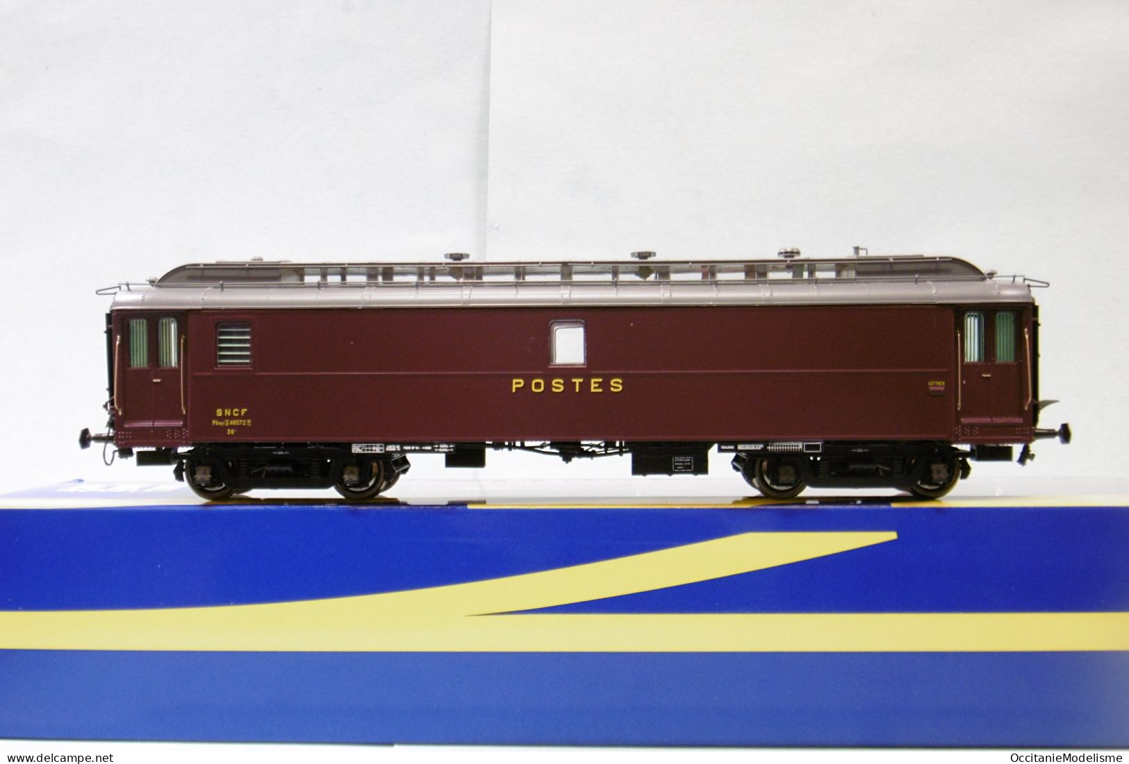 REE - AMBULANT POSTALE OCEM 16m PAZ Postes PTT SNCF ép. IIIB Réf. VB-248 Neuf NBO HO 1/87 - Passagierwagen