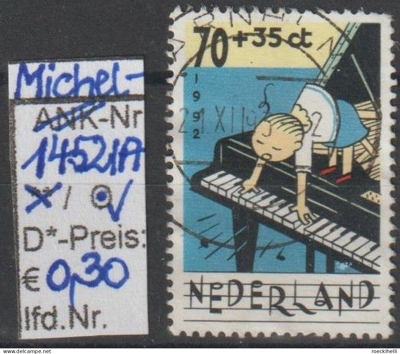 1992 - NIEDERLANDE - SM "Voor Het Kind" 70+35 C Mehrf. - O  Gestempelt - S.Scan (1452IA Nl) - Gebruikt