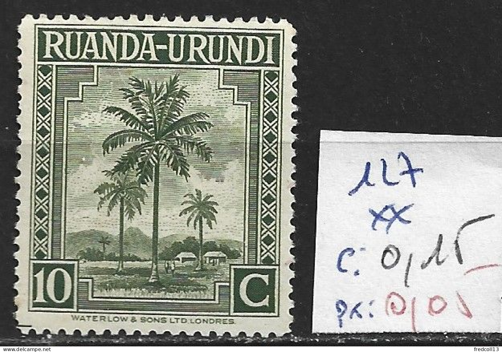 RUANDA-URUNDI 127 ** Côte 0.15 € - Unused Stamps